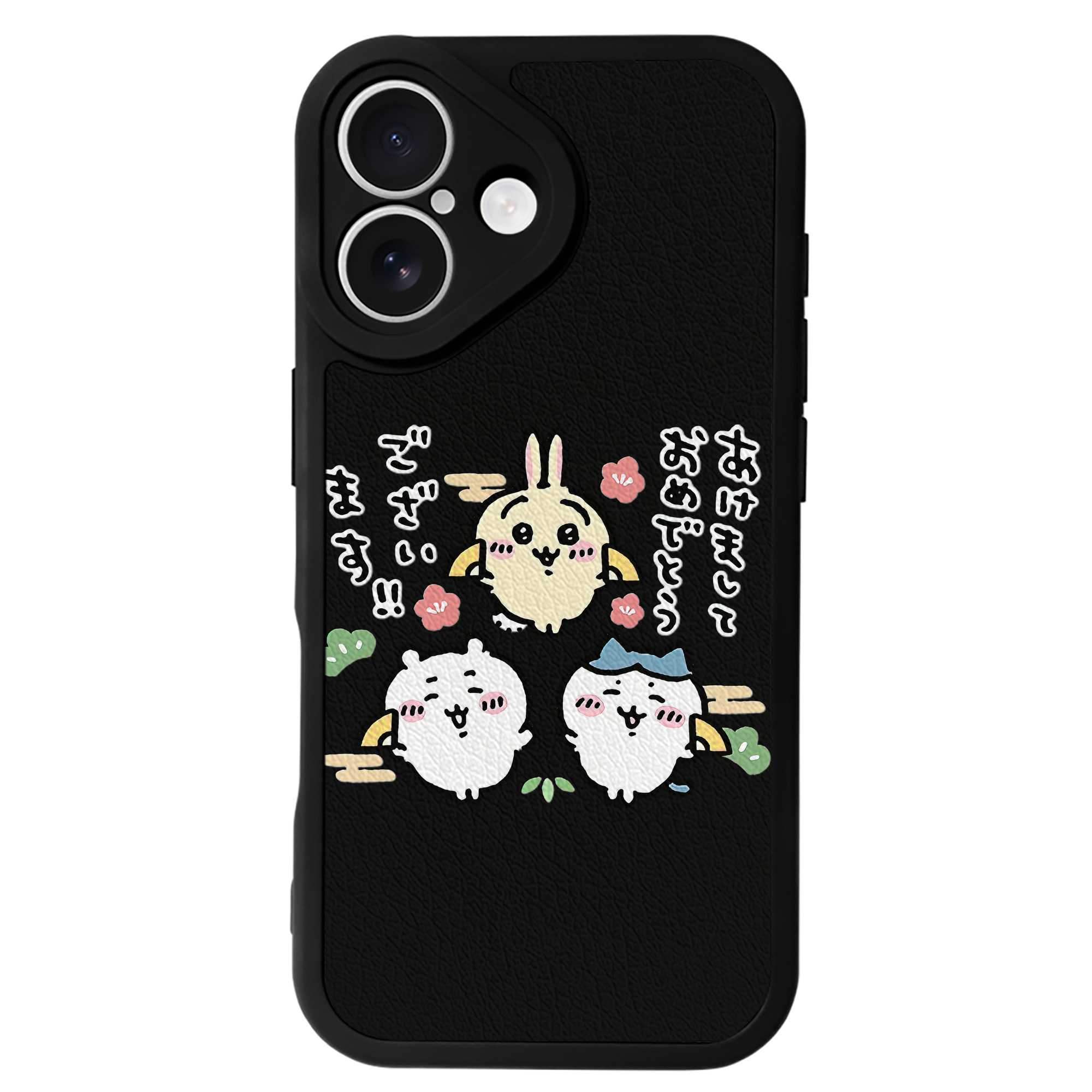 （画像用） ちいかわ ちいかわ Chii-kawa chiikawa 【iPhone 16シリーズ対応】シリコンスマホケース（レザー調） 材質：シリコン